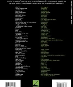 Hal Leonard USA FIRST 50 SONGS YOU SHOULD PLAY ON THE SAX Saxophone Books