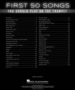Hal Leonard USA FIRST 50 SONGS YOU SHOULD PLAY ON THE TRUMPET