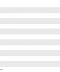 Hal Leonard USA HAL LEONARD STUDENT PIANO LIBRARY MUSIC MANUSCRIPT PAPER – WIDE STAFF Wide Staff