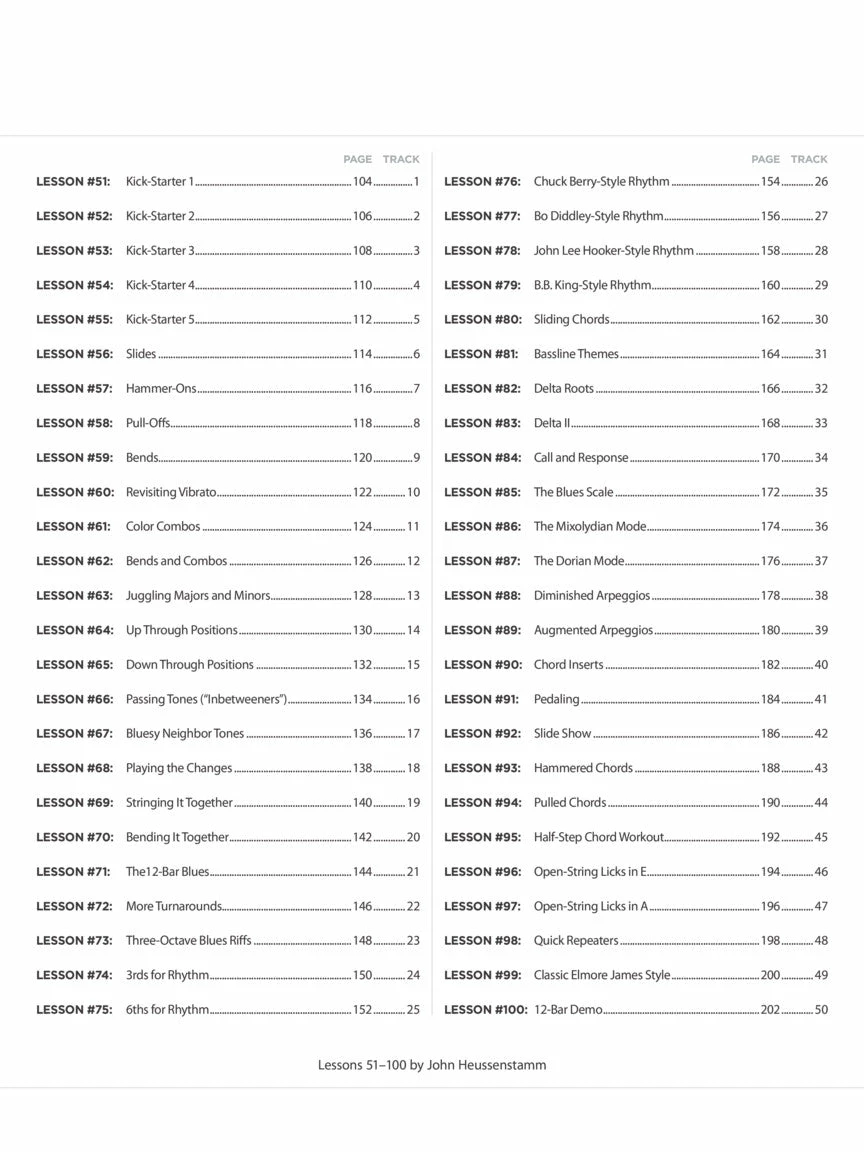 Promo ⭐ Hal Leonard USA 100 BLUES LESSONS Guitar Lesson Goldmine Series 🔥 3 Hal Leonard USA 100 BLUES LESSONS Guitar Lesson Goldmine Series