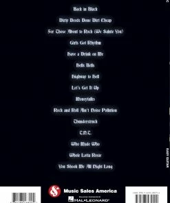 Hal Leonard USA AC/DC Easy Guitar With Riffs And Solos