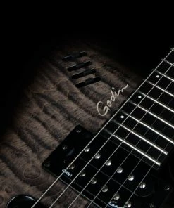 Godin 025503 XtSA - Synth Access - 3 Voice Trans Black Flame - Electric Guitar Made In Canada