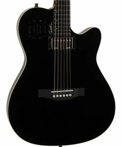 Godin A6 Ultra Black HG 6 String RH Acoustic Electric Guitar Made In Canada D