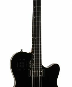 Godin A6 Ultra Black HG 6 String RH Acoustic Electric Guitar Made In Canada D