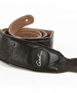 GODIN Black Western Print Padded Guitar Strao With Patch Logo Accessories