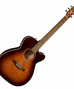 Seagull 041824 Performer CW CH Burnt Umber QIT Cutaway Acoustic Electric Guitar With Carrying Bag MADE In CANADA