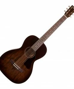 Acoustic Guitars Art & Lutherie 042395 Roadhouse Bourbon Burst A/E Parlor Acoustic Electric Guitar MADE In CANADA