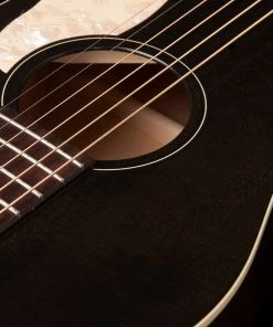 Art & Lutherie 042418 Roadhouse Faded Black A/E Parlor Acoustic Guitar MADE In CANADA