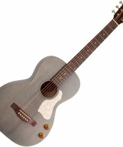 Acoustic Guitars Art & Lutherie 047079 Roadhouse Denim Blue Q-Discrete Parlor Acoustic Electric Made In Canada