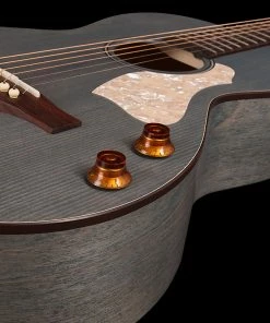 Acoustic Guitars Art & Lutherie 047079 Roadhouse Denim Blue Q-Discrete Parlor Acoustic Electric Made In Canada