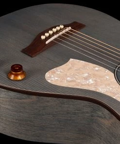 Acoustic Guitars Art & Lutherie 047079 Roadhouse Denim Blue Q-Discrete Parlor Acoustic Electric Made In Canada