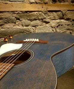 Acoustic Guitars Art & Lutherie 047086 Legacy Concert Acoustic Electric Guitar Denim Blue Q-Discrete Made In Canada