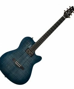 Godin 047963 A6 Ultra Denim Blue Flame Acoustic Electric MADE In CANADA Acoustic Guitars