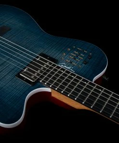Godin 047963 A6 Ultra Denim Blue Flame Acoustic Electric MADE In CANADA Acoustic Guitars