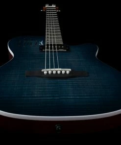 Godin 047963 A6 Ultra Denim Blue Flame Acoustic Electric MADE In CANADA Acoustic Guitars