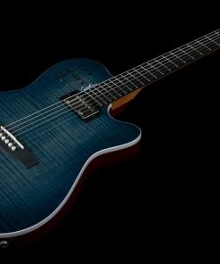 Godin 047963 A6 Ultra Denim Blue Flame Acoustic Electric MADE In CANADA Acoustic Guitars