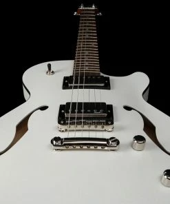 Acoustic Guitars Godin 050222 Montreal Premiere HT Trans White 6 String RH Hollowbody Guitar MADE In CANADA