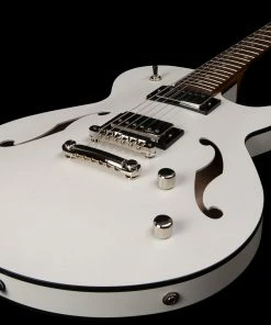 Acoustic Guitars Godin 050222 Montreal Premiere HT Trans White 6 String RH Hollowbody Guitar MADE In CANADA