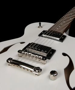 Acoustic Guitars Godin 050222 Montreal Premiere HT Trans White 6 String RH Hollowbody Guitar MADE In CANADA