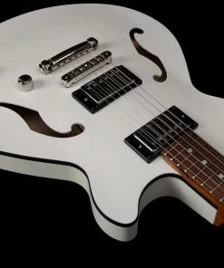 Acoustic Guitars Godin 050222 Montreal Premiere HT Trans White 6 String RH Hollowbody Guitar MADE In CANADA