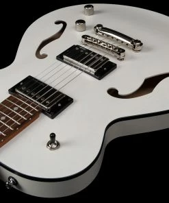 Acoustic Guitars Godin 050222 Montreal Premiere HT Trans White 6 String RH Hollowbody Guitar MADE In CANADA