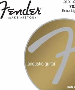 Fender Accessories 0730070-02 80/20 Bronze Acoustic Guitar Strings, Extra Light