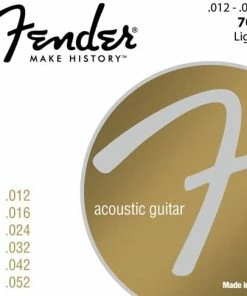 Fender 073-0070-403 80/20 Bronze Acoustic Guitar Strings, Light