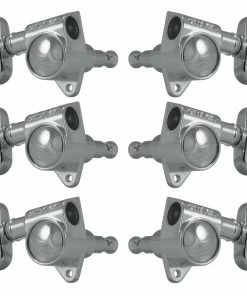 Grover Trophy Parts Grover 102-18C Original Rotomatics With 18:1 Gear Ratio - Guitar Machine Heads, 3 + 3 - Chrome