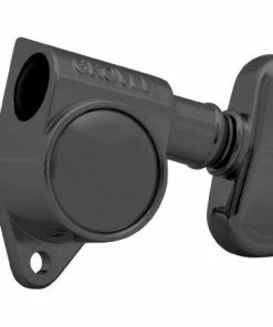 Grover Trophy Grover 102BN Original Rotomatics With Round Button - Guitar Machine Heads, 3 + 3 - Black Nickel Parts