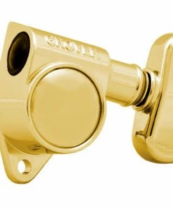 Grover Trophy Parts Grover 102G Original Rotomatics With Round Button - Guitar Machine Heads, 3 + 3 - Gold