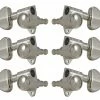 Grover Trophy Grover 102N Original Rotomatics With Round Button - Guitar Machine Heads, 3 + 3 - Nickel