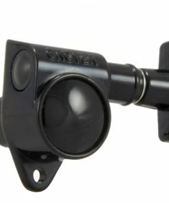 Grover Trophy Grover 109BC Super Rotomatics With 3-Step Button - Guitar Machine Heads, 3 + 3 - Black Chrome Parts