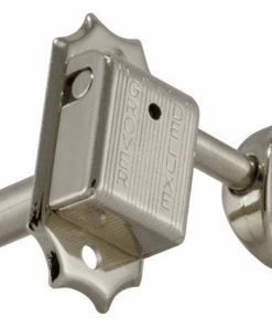 Grover Trophy Parts Grover 133N6 Deluxe Guitar Machines - Guitar Machine Heads, 6-in-Line, Bass Side (Left) - Nickel