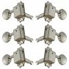 Grover Trophy Parts Grover 133N Deluxe Guitar Machines - Guitar Machine Heads, 3 + 3 - Nickel