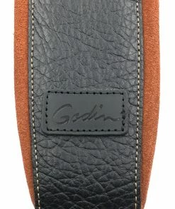 Accessories Godin Black Leather/Rust Suede Guitar Strap