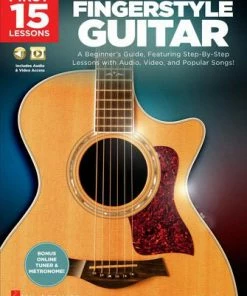 Hal Leonard USA Print Music FIRST 15 LESSONS – FINGERSTYLE GUITAR