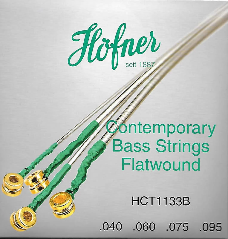 Promo ๐คฉ Hofner HCT-1133B Contemporary Flatwound Bass Guitar Strings โ 1 Hofner HCT-1133B Contemporary Flatwound Bass Guitar Strings