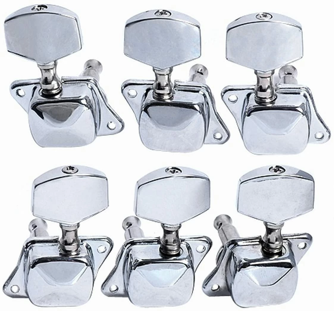 Deals ๐ JJ Music Sales 3 Left 3 Right Semi Closed Guitar String Tuning Pegs Tuners Machine Heads Set For Electric/Acoustic Guitar, Chrome Parts ๐ 1 JJ Music Sales 3 Left 3 Right Semi Closed Guitar String Tuning Pegs Tuners Machine Heads Set For Electric/Acoustic Guitar, Chrome Parts
