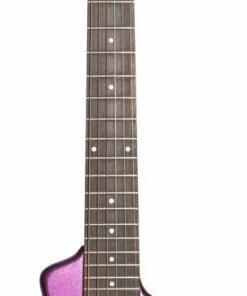 Electric Guitars Hofner HOF-HCT-SH-PU-O Shorty Electric Travel Guitar - Metallic Purple - With Gig Bag