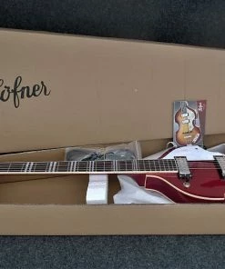 Hofner HI-459-PE-RD Ignition Pro Violin Style Electric Guitar - Red Electric Guitars