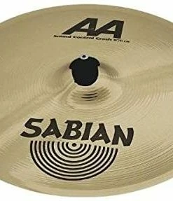 Cymbals Sabian 21640B AA 16" Sound Control Crash Cymbal - Brilliant MADE In CANADA D List