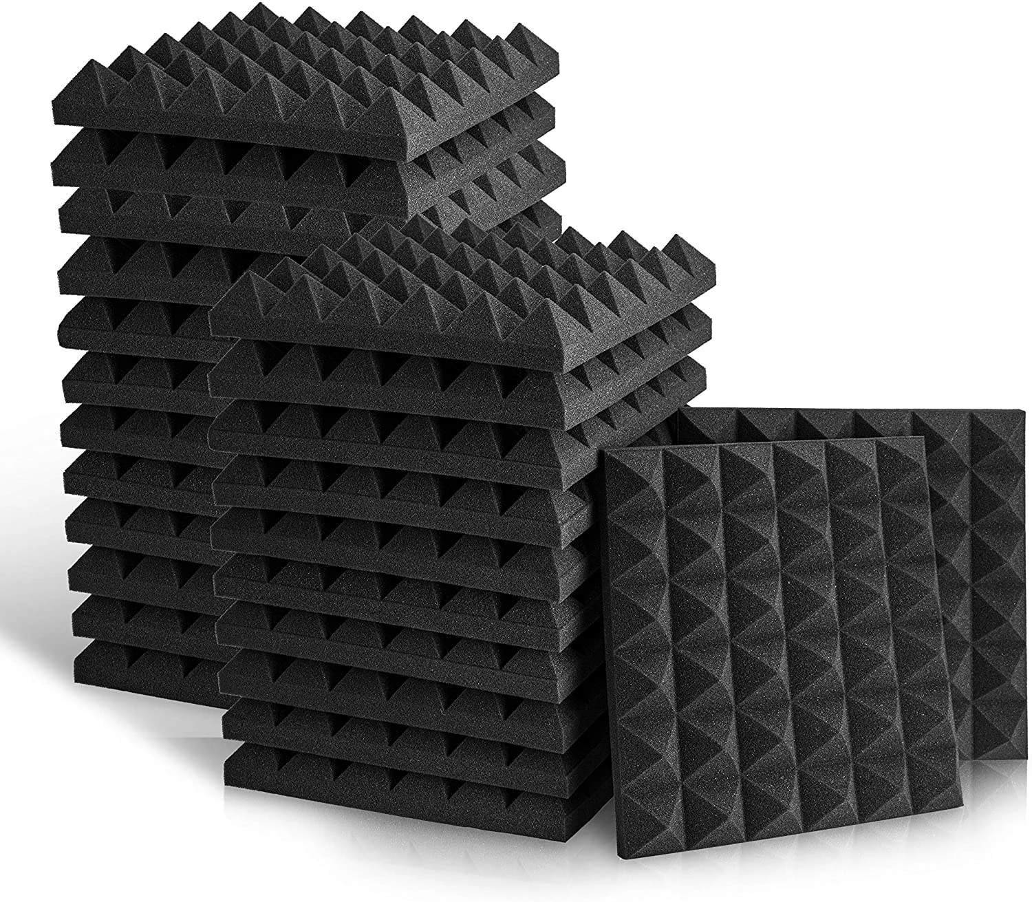 Best Pirce ๐ JJ Music Sales Acoustic Studio Panel Foam Pyramid Wedges 2" X 12" X 12" Sound-Proofing, Sound Absorption โ 1 JJ Music Sales Acoustic Studio Panel Foam Pyramid Wedges 2" X 12" X 12" Sound-Proofing, Sound Absorption