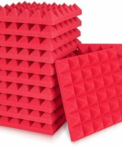 Best Pirce ๐ JJ Music Sales Acoustic Studio Panel Foam Pyramid Wedges 2" X 12" X 12" Sound-Proofing, Sound Absorption โ 21 JJ Music Sales Acoustic Studio Panel Foam Pyramid Wedges 2