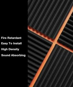 JJ Music Sales Acoustic Studio Panel Foam With More Wedges 2