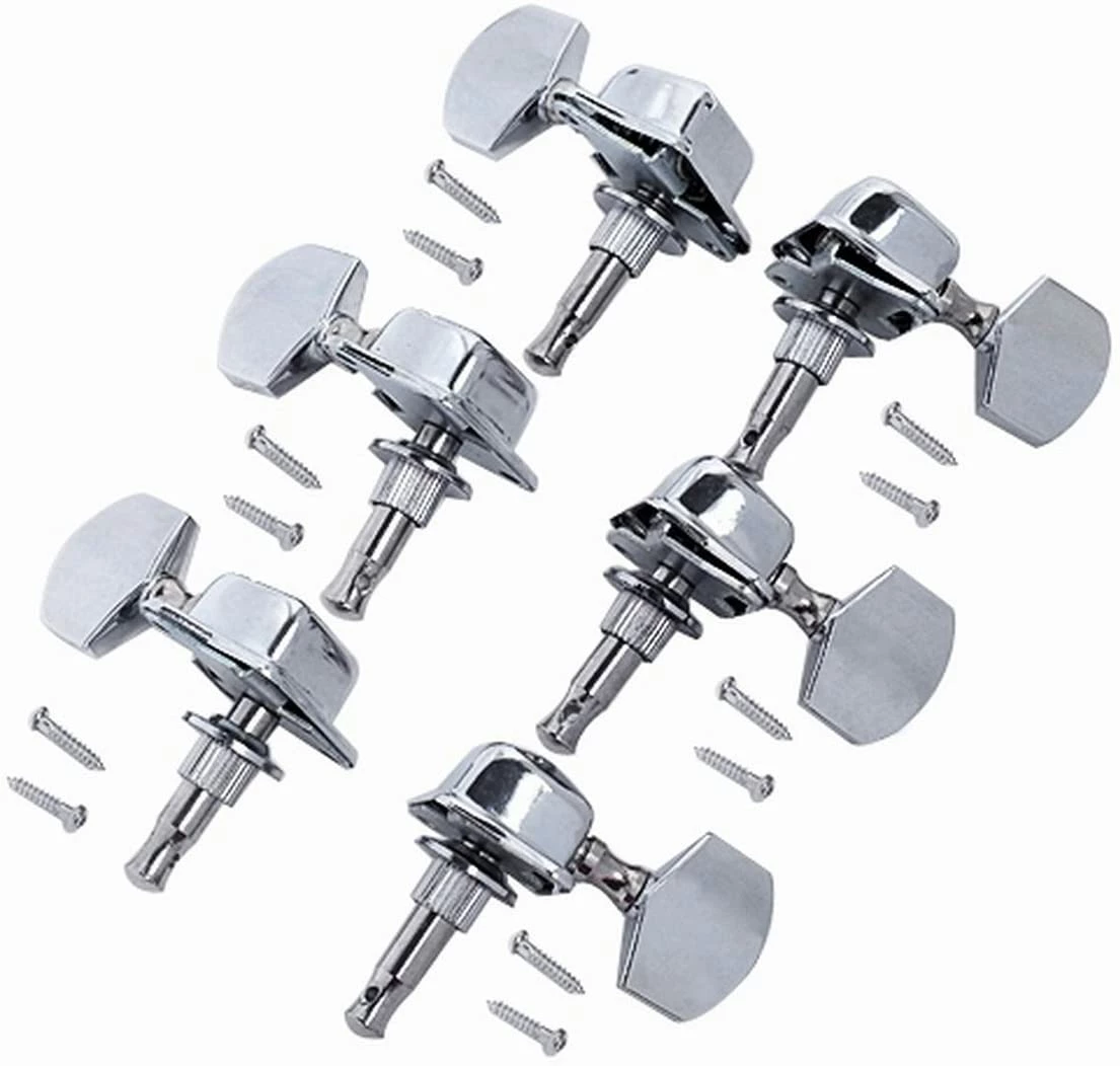 Deals ๐ JJ Music Sales 3 Left 3 Right Semi Closed Guitar String Tuning Pegs Tuners Machine Heads Set For Electric/Acoustic Guitar, Chrome Parts ๐ 2 JJ Music Sales 3 Left 3 Right Semi Closed Guitar String Tuning Pegs Tuners Machine Heads Set For Electric/Acoustic Guitar, Chrome Parts