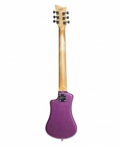 Electric Guitars Hofner HOF-HCT-SH-PU-O Shorty Electric Travel Guitar - Metallic Purple - With Gig Bag