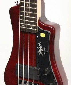 Hofner HOF-HCT-SHB- RB-O Shorty Electric Travel Bass Guitar - Root Beer - With Gig Bag Bass Guitars