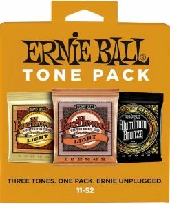 Strings Ernie Ball 3314 Acoustic Tone Pack 3 Sets, Light, 11-52
