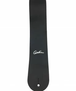 Godin Black Leather W/Silver Logo