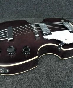 Electric Guitars Hofner HI-459-PE-TBK Ignition Pro Violin Style Electric Guitar - Transparent Black